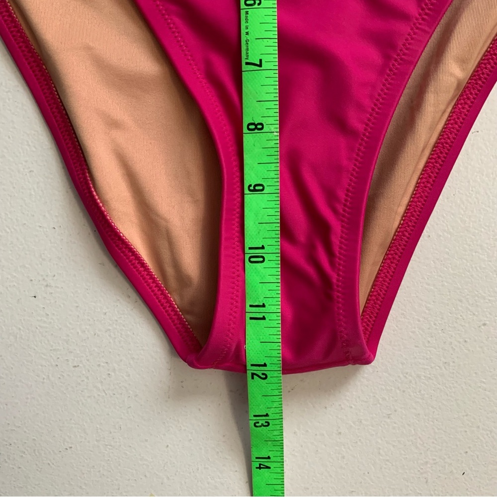 J Crew Pink High-Rise Bikini Bottom Size XS NWT Radiant Fuchsia Swimwear - Picture 15 of 15